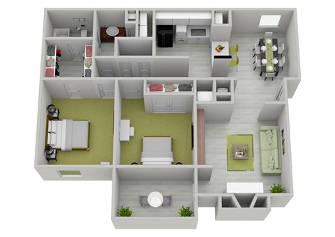 2 bedroom 1 bathroom